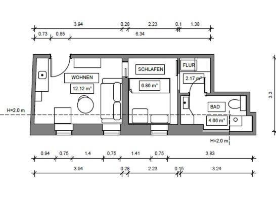 Haus Bielefeld Ferienwohnung 33A Norderney Eksteriør bilde